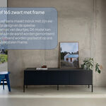 Tv-meubel, RAAT, Loef 165, Zwart, met frame